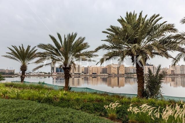 بحيرة الأربعين في جدة بالمملكة العربية السعودية