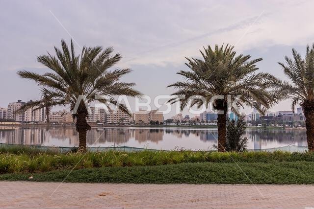 بحيرة الأربعين في جدة بالمملكة العربية السعودية