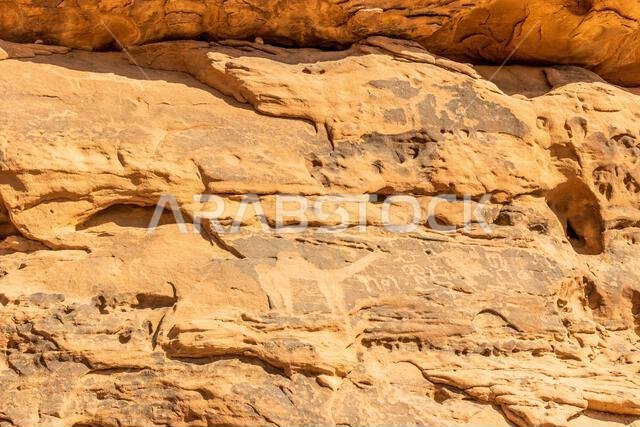 Rock art (petroglyphs) in Jubbah, Saudi Arabia Rock art (petroglyphs) in Jubbah, Saudi Arabia