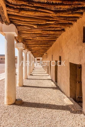Colonnade of Qishlah Palace in Ha'il, Saudi Arabia