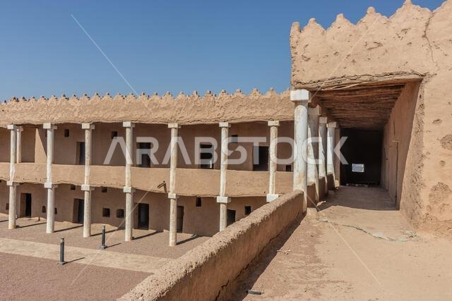 Archways of Qishlah Palace in Ha'il, Saudi Arabia