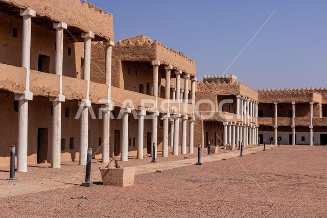 أروقة قصر القشلة في حائل، المملكة العربية السعودية