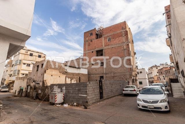 MEDINA, SAUDI ARABIA - NOVEMBER 12, 2021: Al Mughaisilah neighborhood of Medina, Saudi Arabia