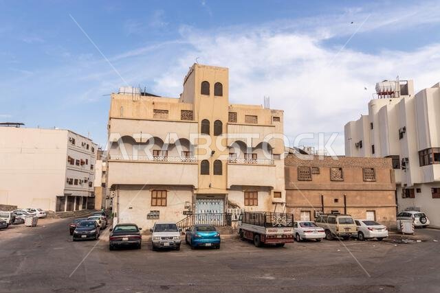 MEDINA, SAUDI ARABIA - NOVEMBER 12, 2021: Al Mughaisilah neighborhood of Medina, Saudi Arabia