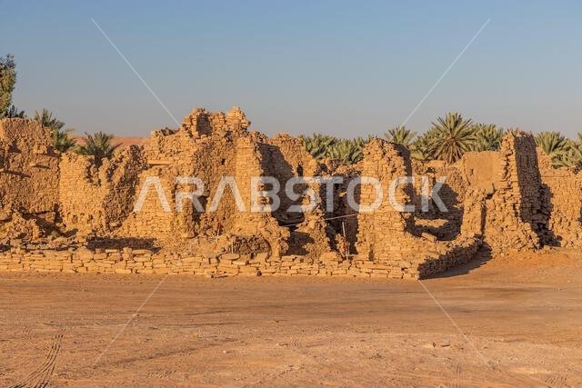 الآثار القديمة لحي الدارعي في دومة الجندل، المملكة العربية السعودية
