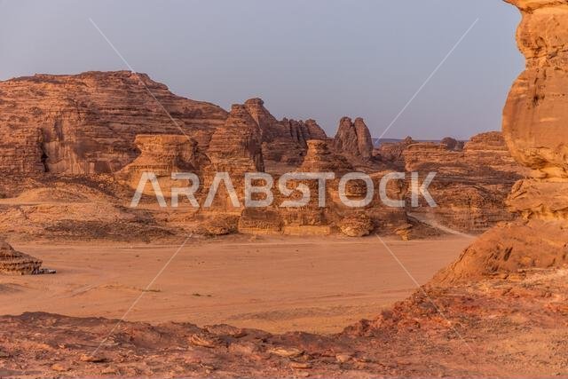 Rocky desert landscape near Al Ula, Saudi Arabia