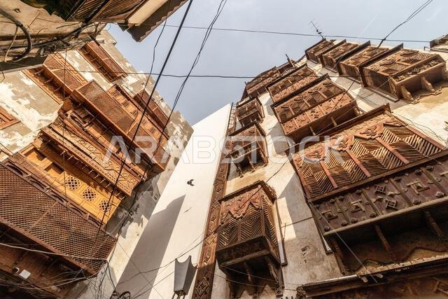 بيوت تقليدية في البلد، المركز التاريخي لمدينة جدة، المملكة العربية السعودية