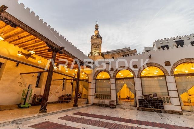 Al Shafi mosque in Al Balad,  historic center of Jeddah, Saudi Arabia