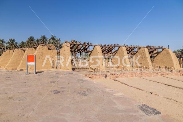 Bir Haddaj, one of the largest and oldest wells in the Arabian peninsula, in Tayma, Saudi Arabia
