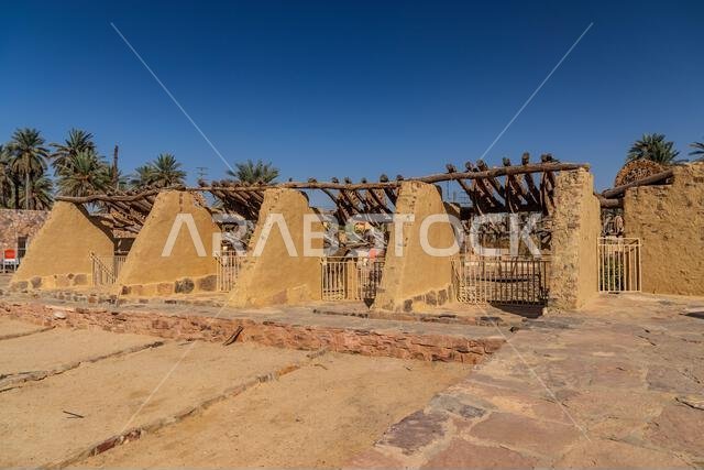 Bir Haddaj, one of the largest and oldest wells in the Arabian peninsula, in Tayma, Saudi Arabia