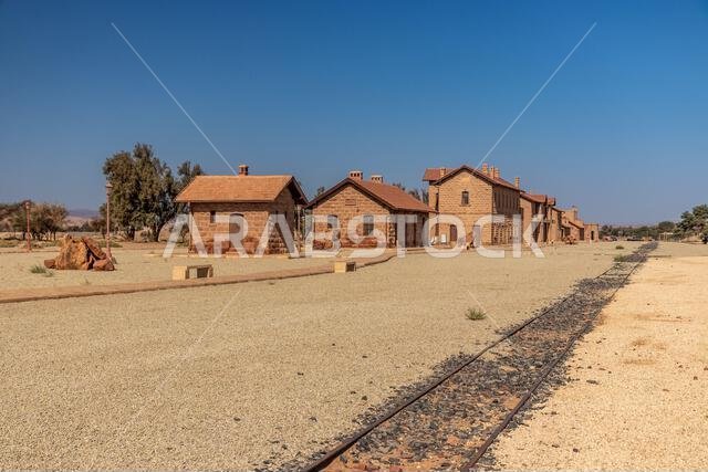 Train station of former Hejaz (Hijaz) Railway near Al Ula, Saudi Arabia Train station of former Hejaz (Hijaz) Railway near Al Ula, Saudi Arabia