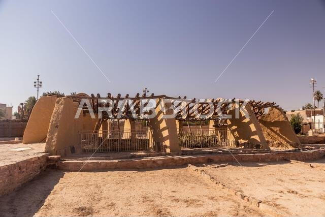 Bir Haddaj, one of the largest and oldest wells in the Arabian peninsula, in Tayma, Saudi Arabia