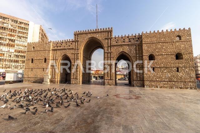 جدة، المملكة العربية السعودية – 15 نوفمبر 2021: باب باب مكة في جدة، المملكة العربية السعودية