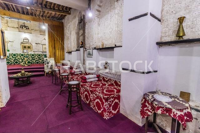 JEDDAH, SAUDI ARABIA - NOVEMBER 15, 2021: Matbouli House Museum in Al Balad,  historic center of Jeddah, Saudi Arabia