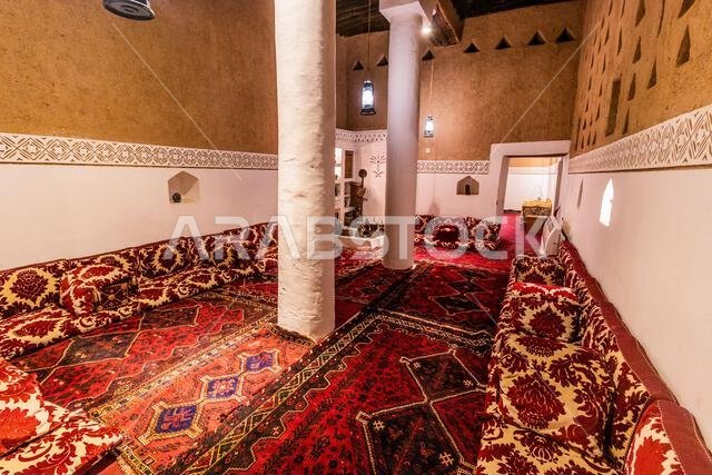 RIYADH, SAUDI ARABIA - NOVEMBER 1, 2021: Interior of Masmak Fort in Riyadh, Saudi Arabia