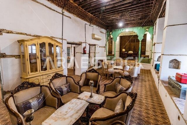 JEDDAH, SAUDI ARABIA - NOVEMBER 15, 2021: Matbouli House Museum in Al Balad,  historic center of Jeddah, Saudi Arabia