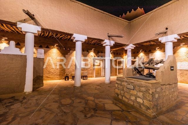 Courtyard of Masmak Fort in Riyadh, Saudi Arabia