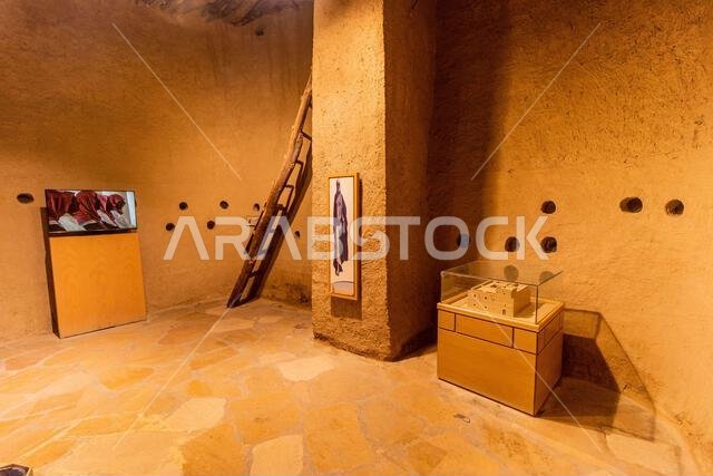 RIYADH, SAUDI ARABIA - NOVEMBER 1, 2021: Interior of Masmak Fort in Riyadh, Saudi Arabia