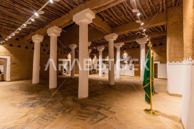 RIYADH, SAUDI ARABIA - NOVEMBER 1, 2021: Interior of Masmak Fort in Riyadh, Saudi Arabia