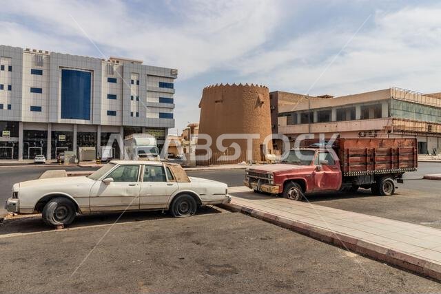 HA'IL, SAUDI ARABIA - NOVEMBER 2, 2021: Remnants of Barzan Palace in Ha'il, Saudi Arabia