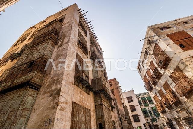 بيوت تقليدية في البلد، المركز التاريخي لمدينة جدة، المملكة العربية السعودية