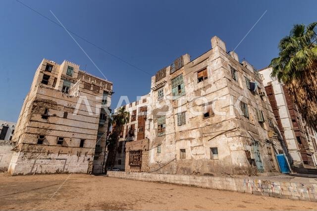 بيوت تقليدية في البلد، المركز التاريخي لمدينة جدة، المملكة العربية السعودية