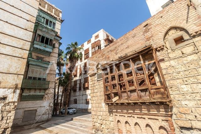 بيوت تقليدية في البلد، المركز التاريخي لمدينة جدة، المملكة العربية السعودية