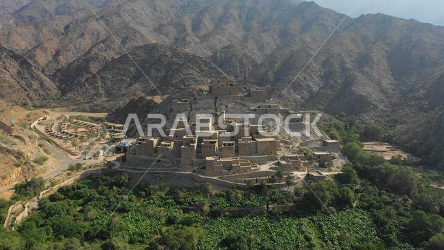 Dhee Ayn marble village, Al-Bahah region, Al Mukhwah, Saudi Arabia