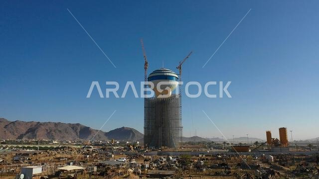 Camel market aerial view, Najran Province, Najran, Saudi Arabia
