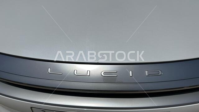 Riyadh , Saudi Arabia - June 4 2024: A Lucid Motors Air luxury electric car