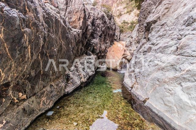 Wadi Lajab canyon, Saudi Arabia