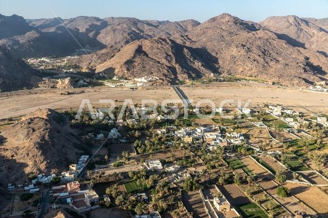 منظر جوي لمدينة نجران، المملكة العربية السعودية