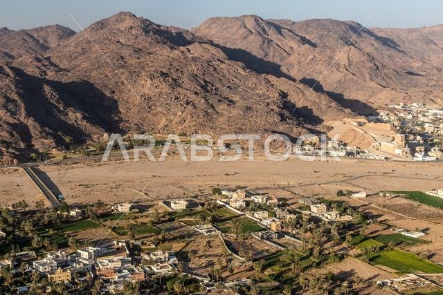 منظر جوي لمدينة نجران، المملكة العربية السعودية