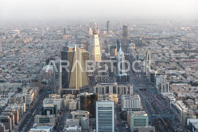 Aerial view of Riyadh, capital of Saudi Arabia
