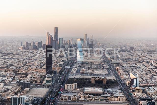 Aerial view of Riyadh, capital of Saudi Arabia