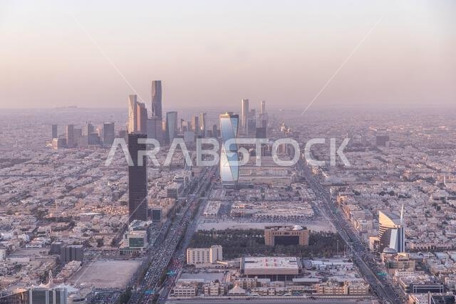 صورة جوية للرياض، عاصمة المملكة العربية السعودية