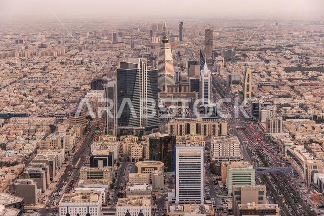 Aerial view of Riyadh, capital of Saudi Arabia