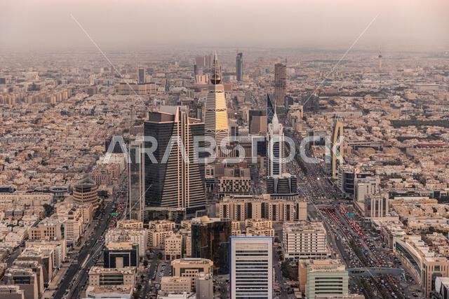 Aerial view of Riyadh, capital of Saudi Arabia