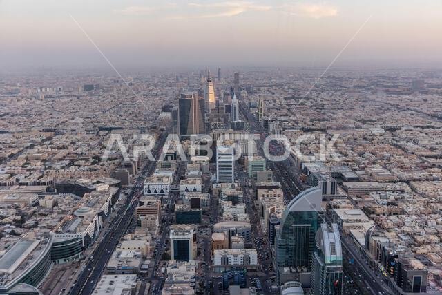 صورة جوية للرياض، عاصمة المملكة العربية السعودية