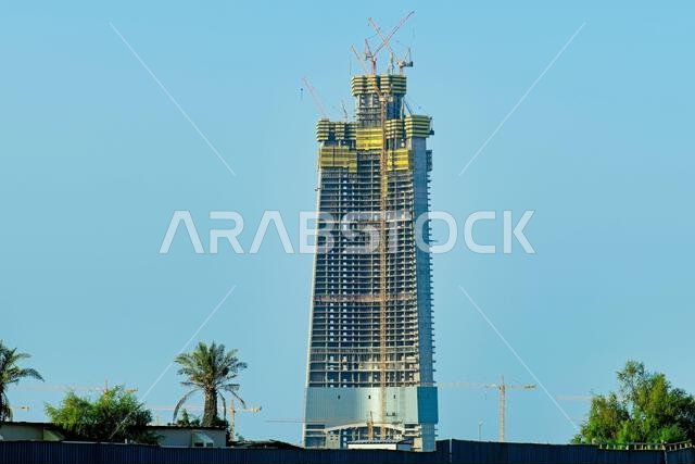 برج جدة عند شروق الشمس