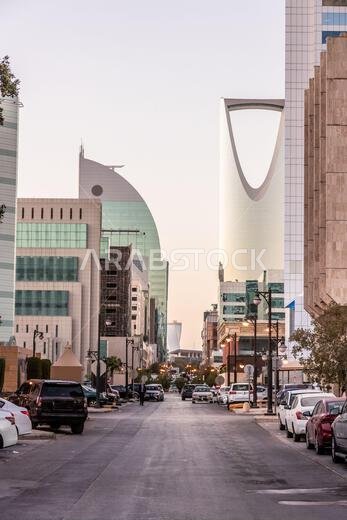 Alley near Kingdom Centre building in Riyadh, Saudi Arabia Alley near Kingdom Centre building in Riyadh, Saudi Arabia