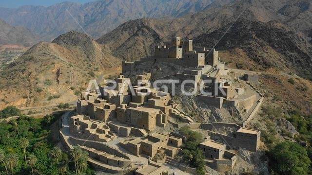 Dhee Ayn marble village, Al-Bahah region, Al Mukhwah, Saudi Arabia