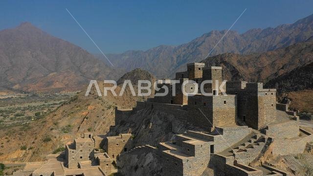 Dhee Ayn marble village, Al-Bahah region, Al Mukhwah, Saudi Arabia