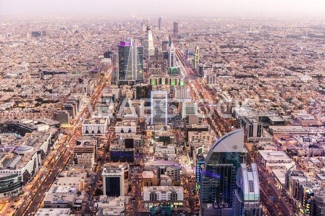 Aerial view of Riyadh, capital of Saudi Arabia