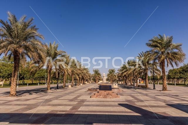حديقة الملك عبدالله بالرياض بالمملكة العربية السعودية