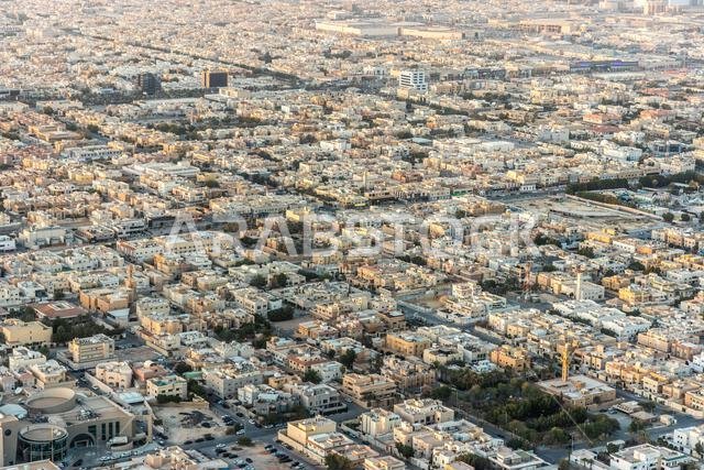 صورة جوية لمدينة الرياض، عاصمة المملكة العربية السعودية