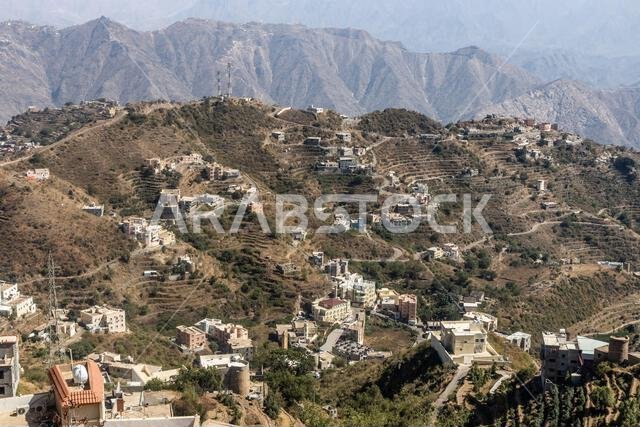 قرية في جبال فيفاء بالمملكة العربية السعودية