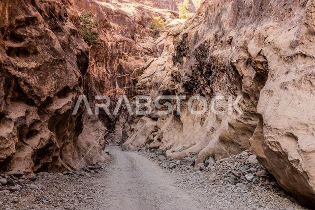 مسار في مضيق وادي لجاب، المملكة العربية السعودية