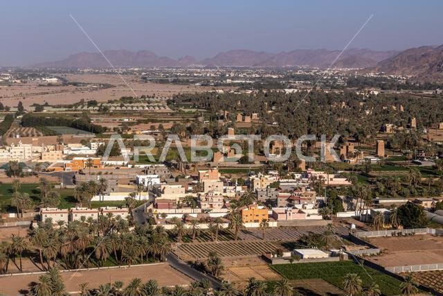 منظر جوي لمدينة نجران، المملكة العربية السعودية