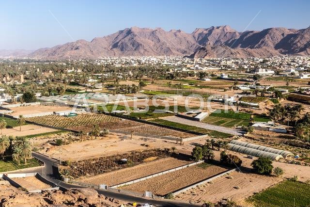 منظر جوي لمدينة نجران، المملكة العربية السعودية